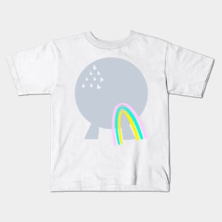 Spaceship Earth Rainbow Kids T-Shirt